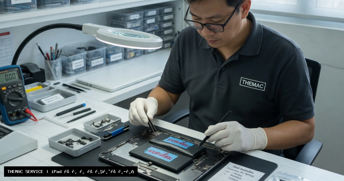 iPad แบตเสื่อม อาการ สาเหตุ และวิธีซ่อมที่ควรรู้ก่อนส่งร้าน